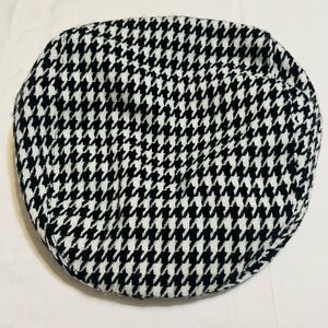 Houndstooth Black and White Men's Beret